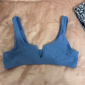 Cobalt Blue Wire V cut Bikini Top